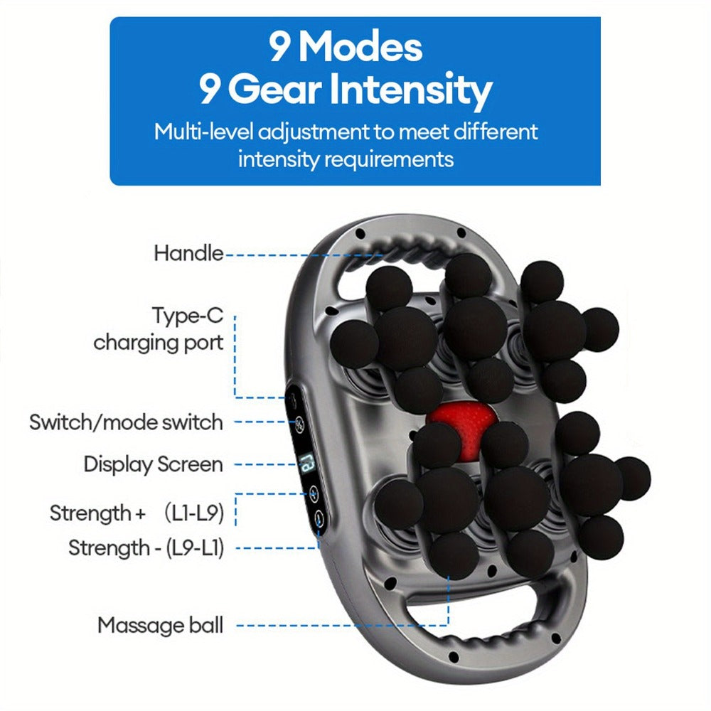 Handheld Massage Gun with Multiple Heads for Home or Salon Spa Use, with the Listed Configuration