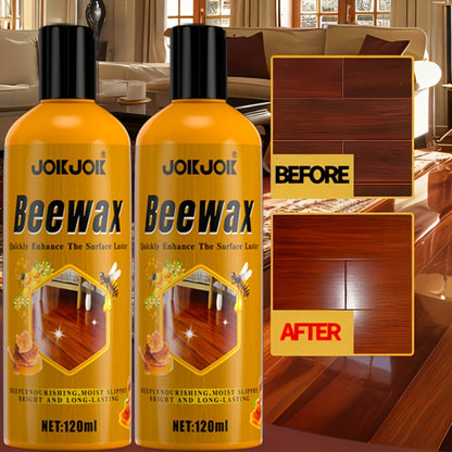 Beeswax Wood Polish & Kit, Natural Wood Furniture Care Wax Deeply Moisturizes, Removes Scratches & Dullness
