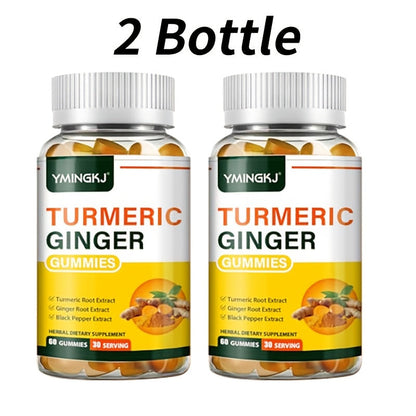 Turmeric Gummies with Black Pepper & Mint, 2000% Higher Absorption Curcumin, Anti-Inflammatory Joint