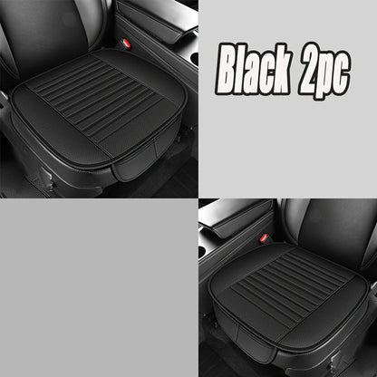Backless Car Seat Cushion Two-Piece Front Pad Set with 52 x 50cm Size in Black, Beige or Gray