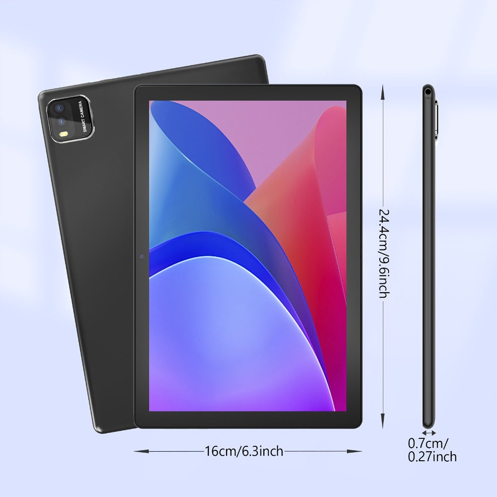 Android Tablet 10-Inch 2-in-1 with Android 14, WiFi 6, 64GB Internal Storage and Keyboard Set