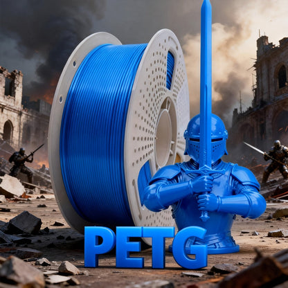 3D Printer Filament PETG 1.75mm 1kg Open-Rim Spool with Nine Solid, Metallic and Transparent Options