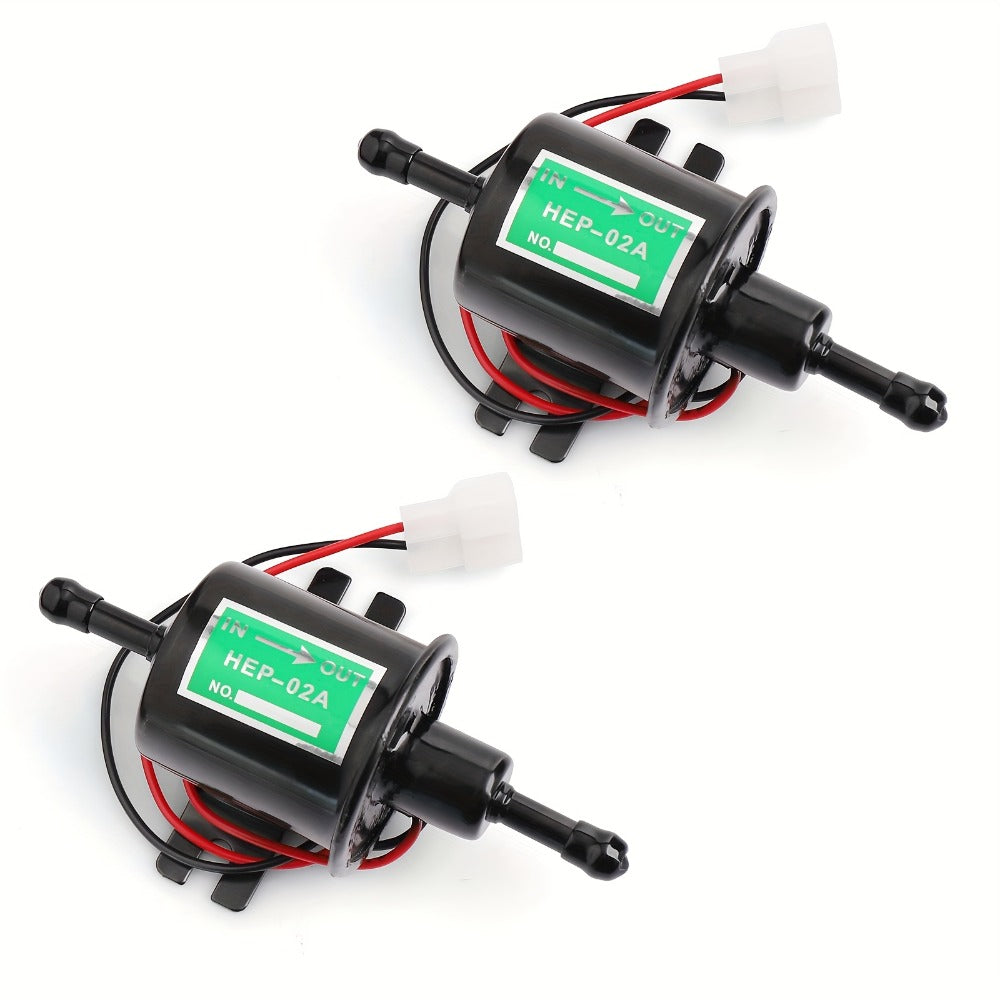 Universal Electric Fuel Pump Kit for 12V Cars Trucks Boats Carburetor Lawn Mower HEP-02A