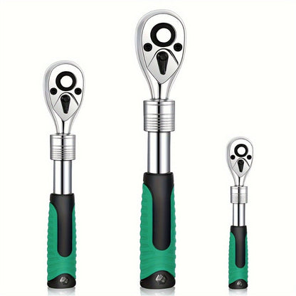 Three-Piece Ratchet Handle Set with 1/4, 3/8 and 1/2-Inch Drives, 72- or 24-Tooth Options Pictured