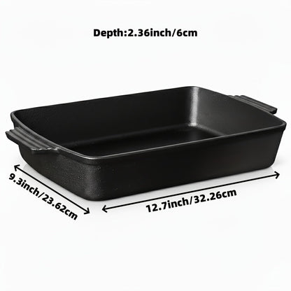 Cast Iron Cookware Set for Kitchen Camping BBQ – Non-Stick Skillet Dutch Pot Frying Pan Baking Tray Griddle Options