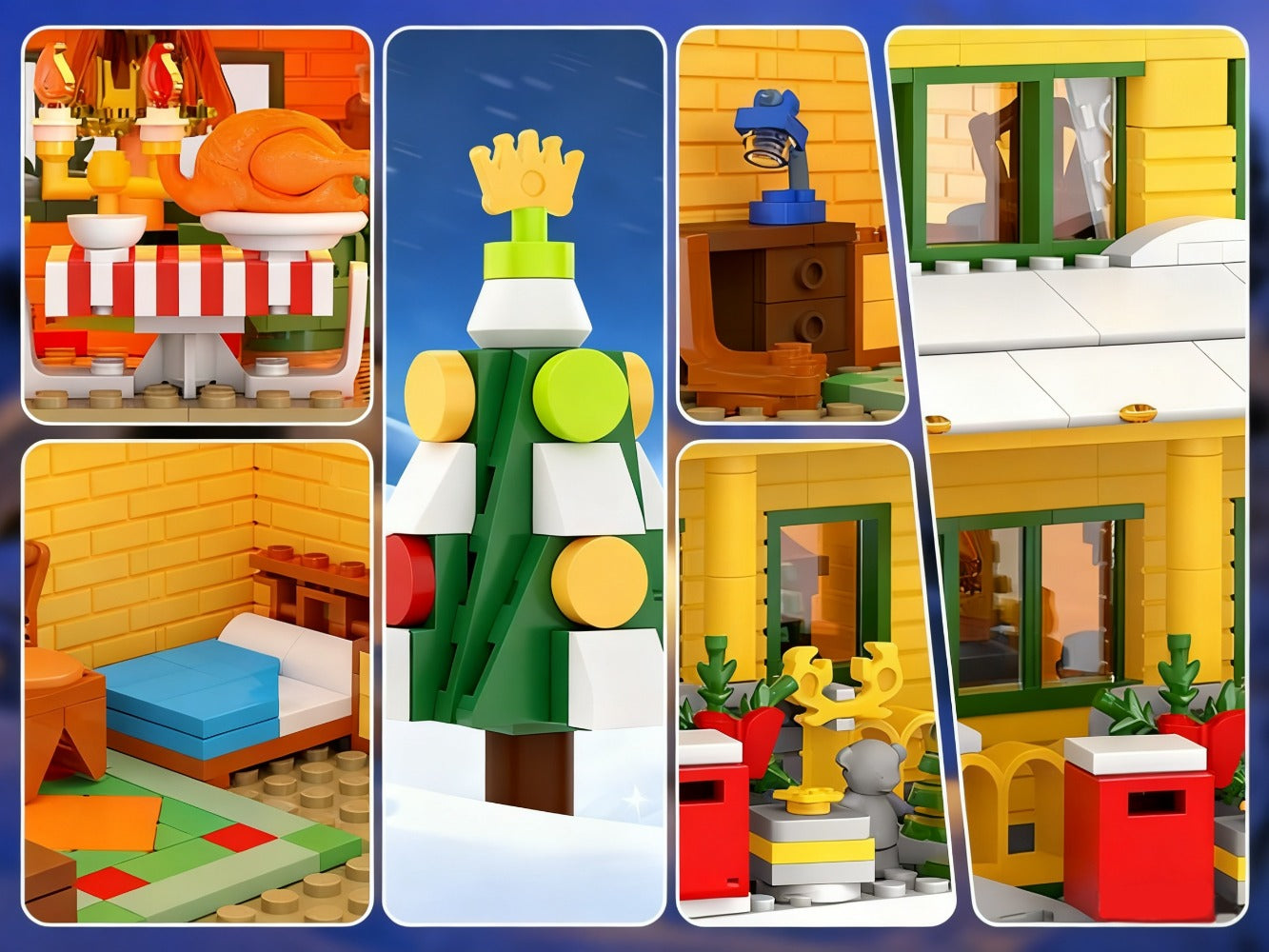 Christmas Story Building Blocks Set 1146 Pcs with the Listed Color, Size or Set Options for Everyday Use