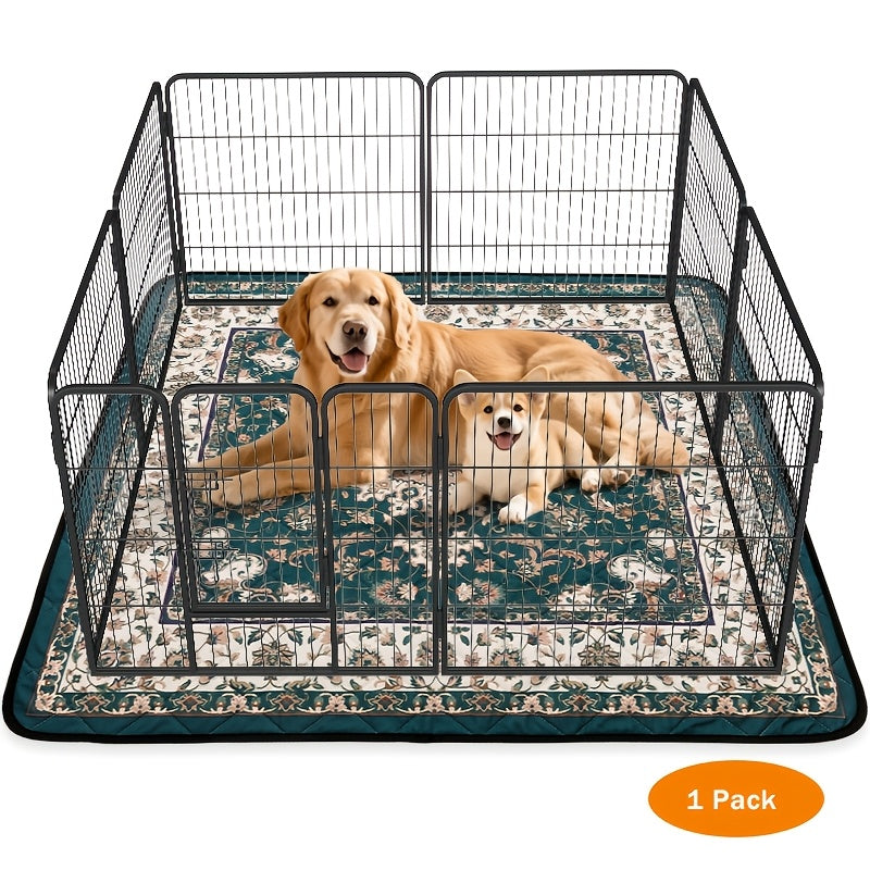 Dog Training Pads Washable Bohemian Mat with Four-Layer Construction, Silicone Backing and Four Size Options