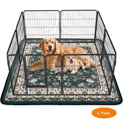 Dog Training Pads Washable Bohemian Mat with Four-Layer Construction, Silicone Backing and Four Size Options