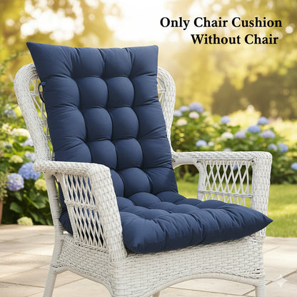 Chair Cushion shown in the Navy Blue option
