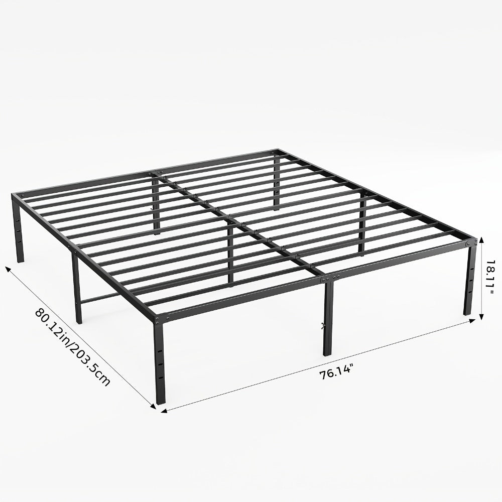 18-Inch Metal Bed Frame with No Box Spring Needed for Bedroom Comfort and Support detail image - detail view 11