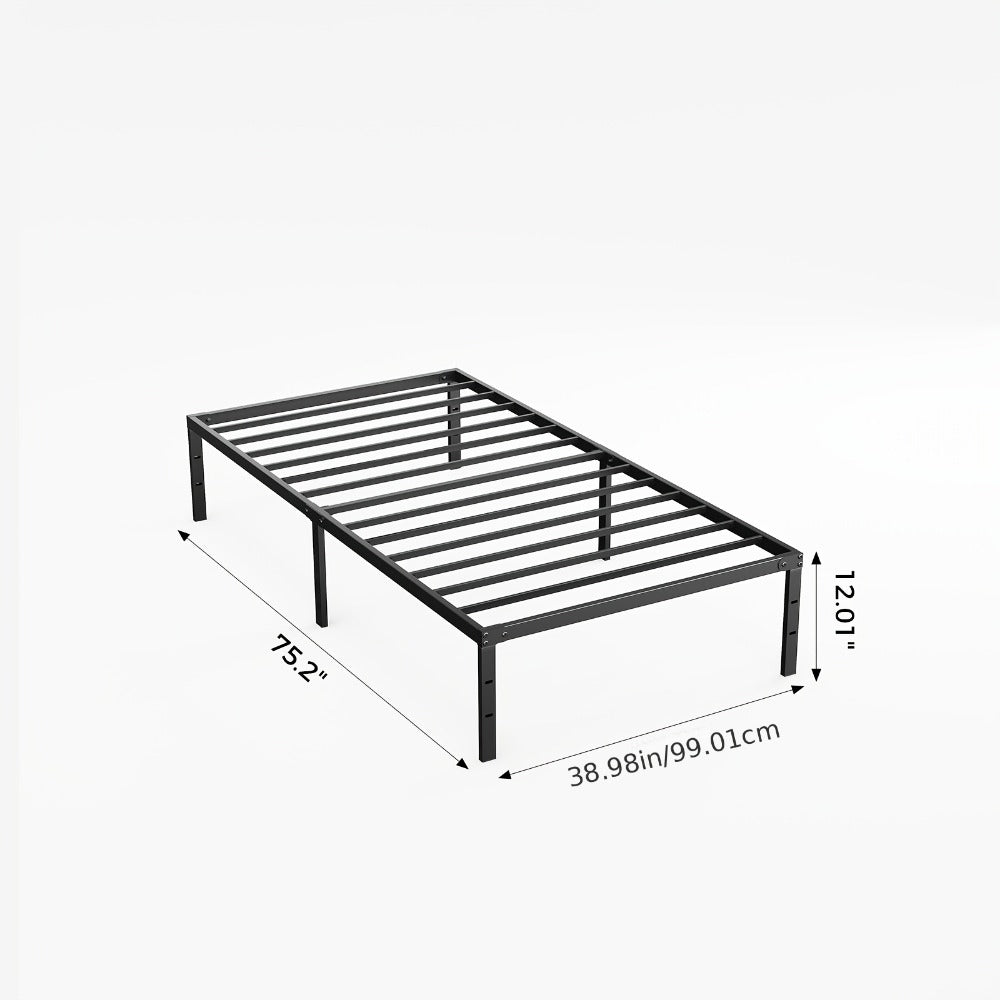 18-Inch Metal Bed Frame with No Box Spring Needed for Bedroom Comfort and Support detail image - detail view 3