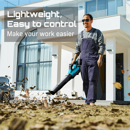 Cordless Leaf Blower 780CFM 40V Brushless, Seesii with 2x4000mAh Batteries & 2 Chargers, Turbo Button