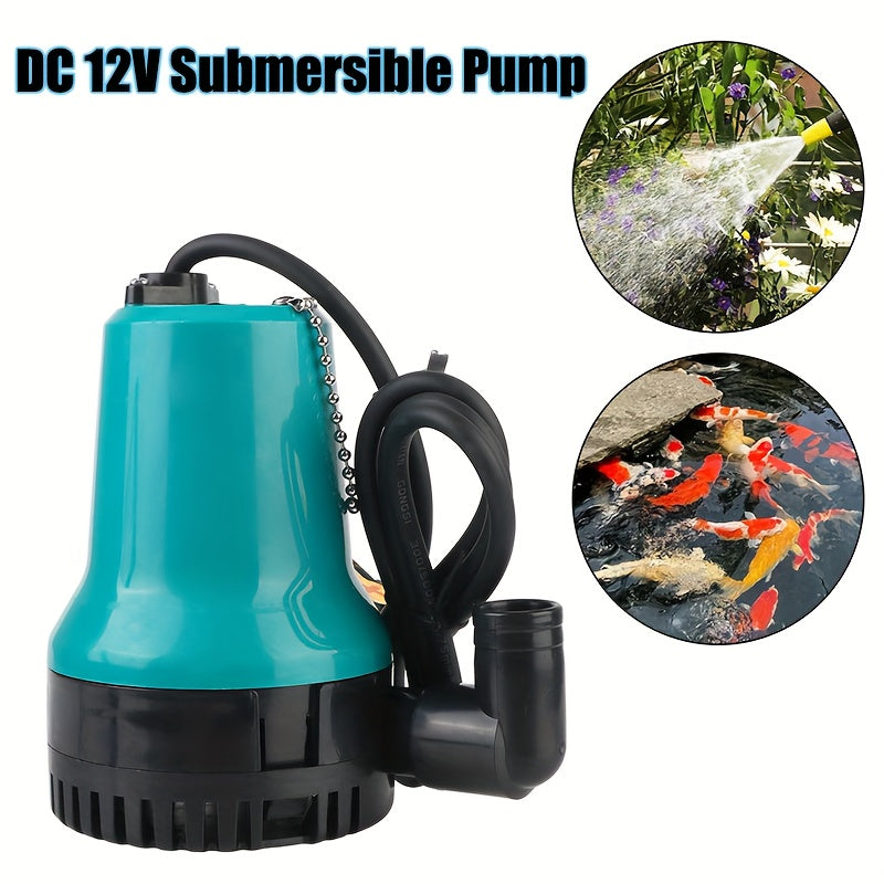 Submersible Pump, 12V DC Pond Garden Fish Tank RV Irrigation Lawn for Garden, Patio and Yard Use