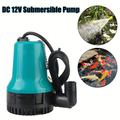 Submersible Pump, 12V DC Pond Garden Fish Tank RV Irrigation Lawn for Garden, Patio and Yard Use