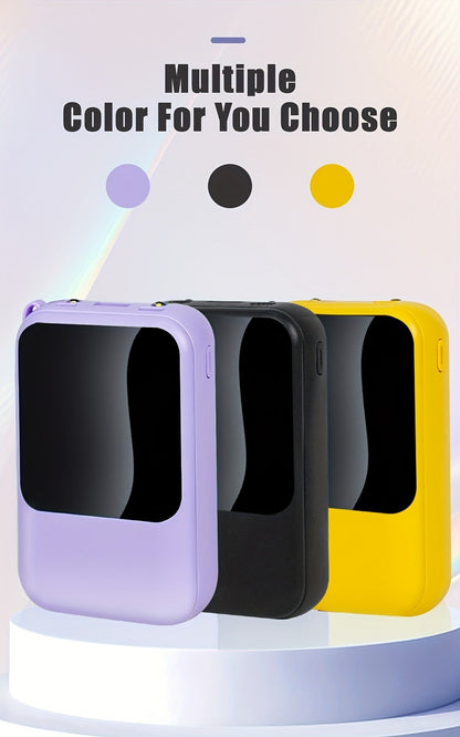 10000mAh Mini Power Bank 4 Built-In Cables Ultra-Bright LED Digital Display for an Everyday Personal Care Routine