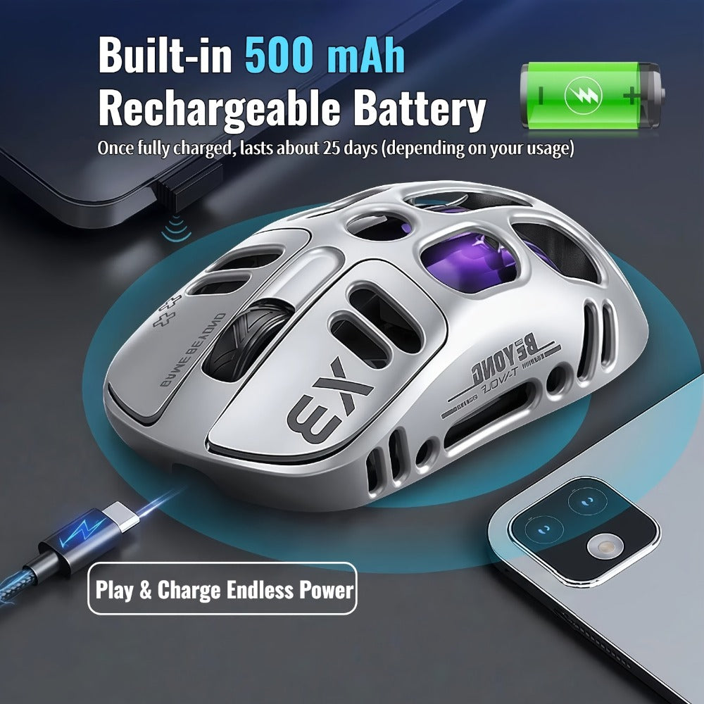 Bluetooth 5.0 2.4G Dual Mode Wireless RGB Gaming Mouse Silent 6 Button USB-C Rechargeable for an Everyday Personal Care Routine