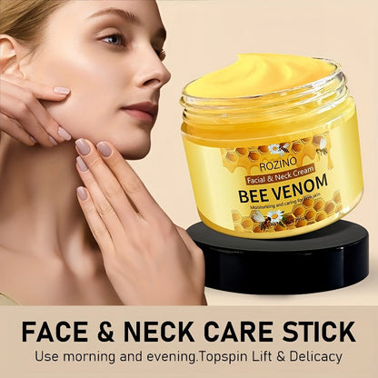 Bee Venom Face & Neck Lifting Cream 150g with Hyaluronic Acid & Vitamin E for Tightening, & Smoothing Skin