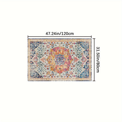 Outdoor Rug | Bohemian Vintage Machine Washable Patio RV Camping Picnic