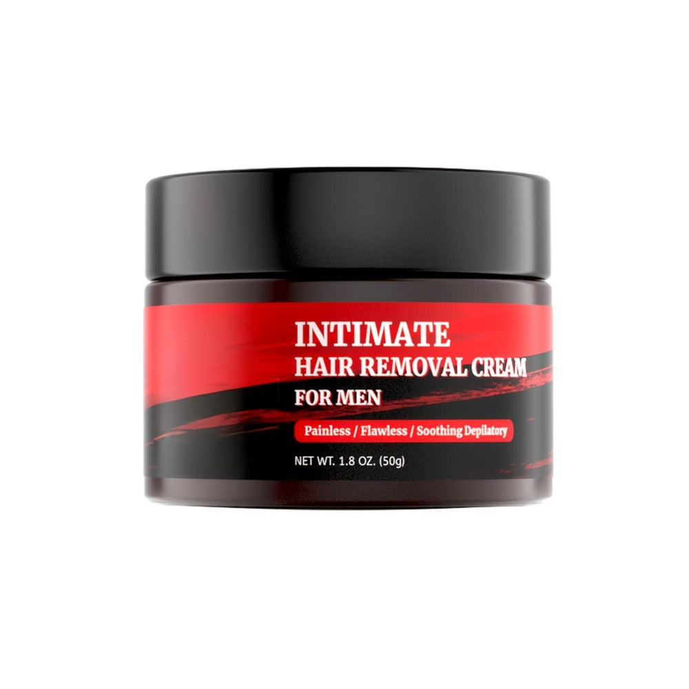 Hair Removal Cream for Men 50g Black Jar with One Two or Three Pack Options for Chest and Back Grooming