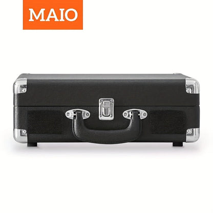 Bluetooth Vinyl Record Player with Built-in Speakers, Maio C200 3-Speed Belt-Driven Turntable, Hi-Fi Stereo Gramophone