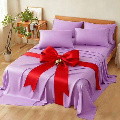 Viscose-from-Bamboo Sheet Set with 4- or 6-Piece Configurations, 11 Colors and 16-Inch Pocket Label