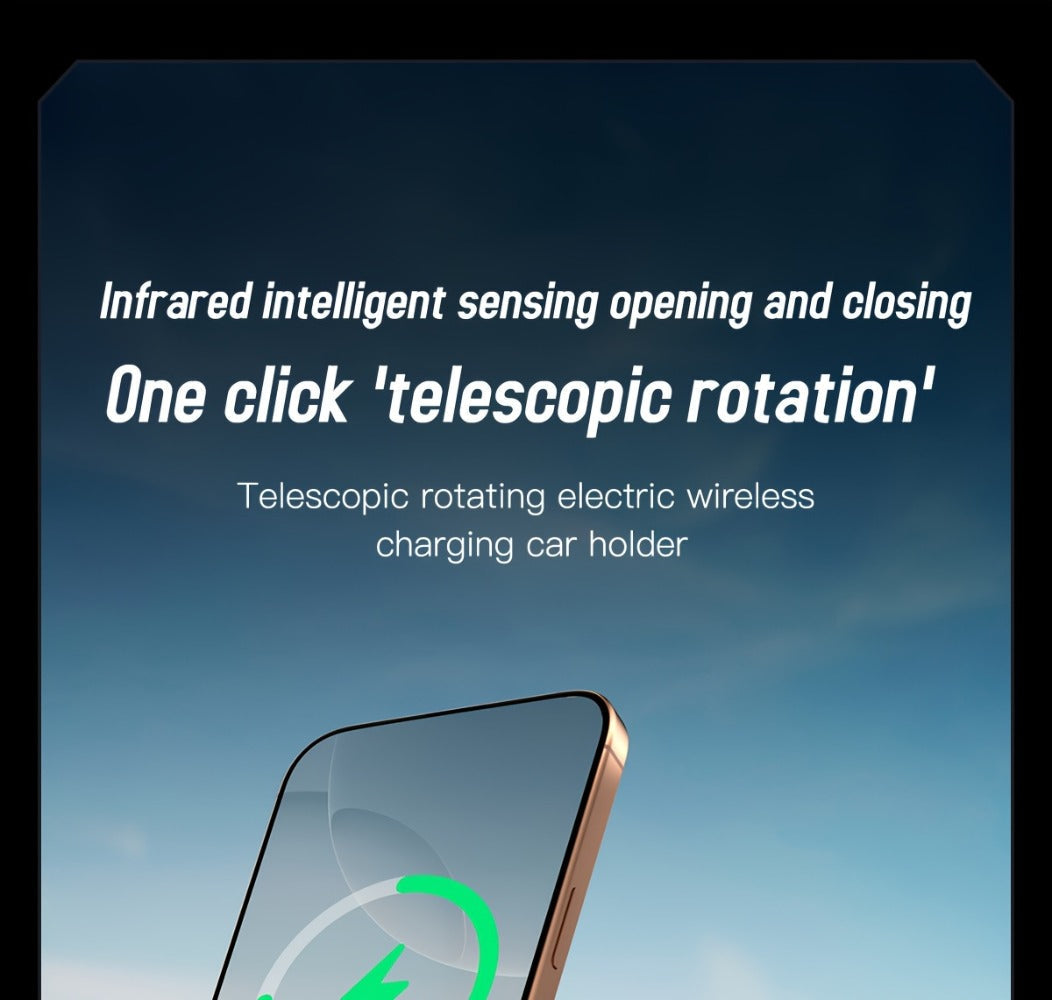 Car Wireless Charger 15W Auto-Align Smart Sensor FOD Detection Auto-Sensing Infrared Clamp 4mm for an Everyday Personal Care Routine