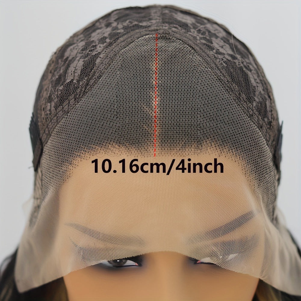 Loose Curly Wave Lace Front Wig 13x4 Synthetic Glueless Pre Plucked Heat Resistant Natural Hairline