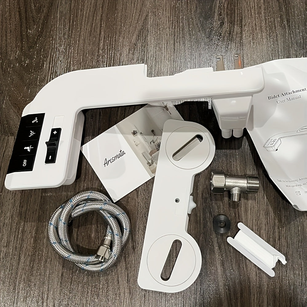 Bidet Attachment for Toilet – Dual Retractable Nozzle Non-Electric Self-Cleaning Fresh Water Bidet Sprayer