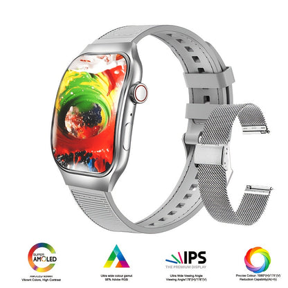 Smartwatch 2.01 Inch Curved Screen with Bluetooth 5.3, HD Calling, Games and Voice Assistant