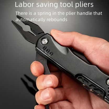 Multitool Folding Pliers Hammer Wrench Combo 4-in-1 Portable Camping Multi-Function Tool for Outdoor Survival Vehicle Emergency Household