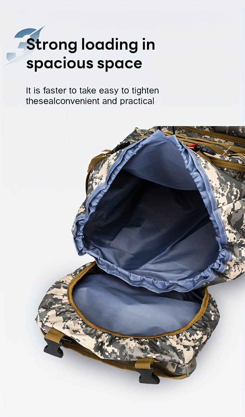 Tall Flap-Top Tactical Rucksack with Lower Utility Pouch and Eleven Color or Camouflage Options