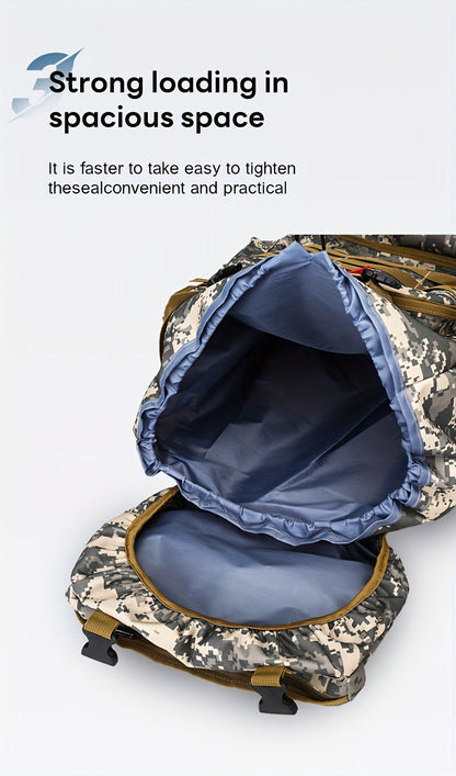 Tall Flap-Top Tactical Rucksack with Lower Utility Pouch and Eleven Color or Camouflage Options