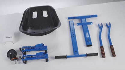 Hoverboard Go Kart Seat Attachment Kit for Kids 6.5"-10" Self Balancing Scooter Conversion Accessories with Off-Road Tires