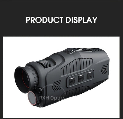 Night Vision Monocular with 850nm IR Illuminator, 5X Digital Zoom 2.5K FHD Camera 1.54" Display, Infrared Night Vision Scope for Hunting