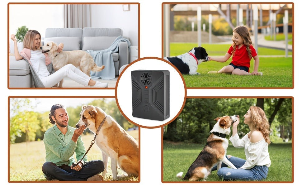 Ultrasonic Anti-Barking Device – Automatic Dog Bark Deterrent with 3 Frequency Modes & 50ft Range | Rechargeable 1500mAh