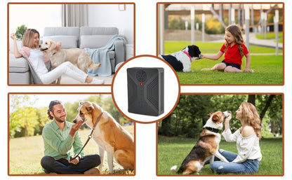 Ultrasonic Anti-Barking Device – Automatic Dog Bark Deterrent with 3 Frequency Modes & 50ft Range | Rechargeable 1500mAh