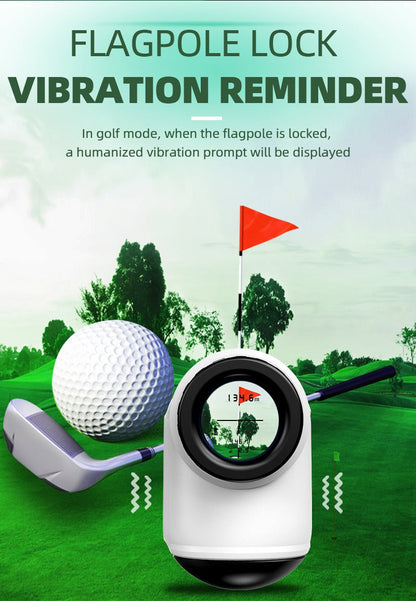Laser Rangefinder 1000 Yard with Slope Compensation & Vibration Lock – USB Rechargeable Golf Rangefinder with Side Display Voice Broadcast 9