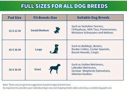 Dog Training Pads, Sunny Doggy Disposable Sets in 120-Count 22 x 22, 50-Count 30 x 36 and 40-Count 36 x 36 Sizes