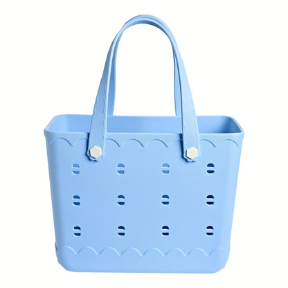 Beach Tote Bag for Women, Large Shoulder Handbag for Travel Vacation Fruits Flowers Drinks, M & L