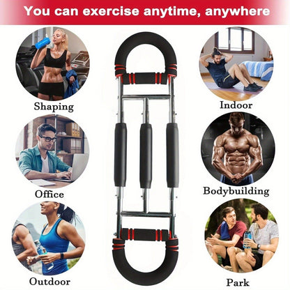 Fitness Equipment MoKo Spring Chest Expander with Black Mini Red Three-Tube and Blue Reinforced Options