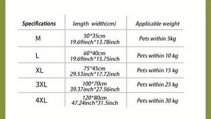 Thickened Dog Bed & Cat Bed Mat with Pillow – Anti-Slip, Machine Washable, Detachable Crate Mat for All Dogs & Cats, L & XL