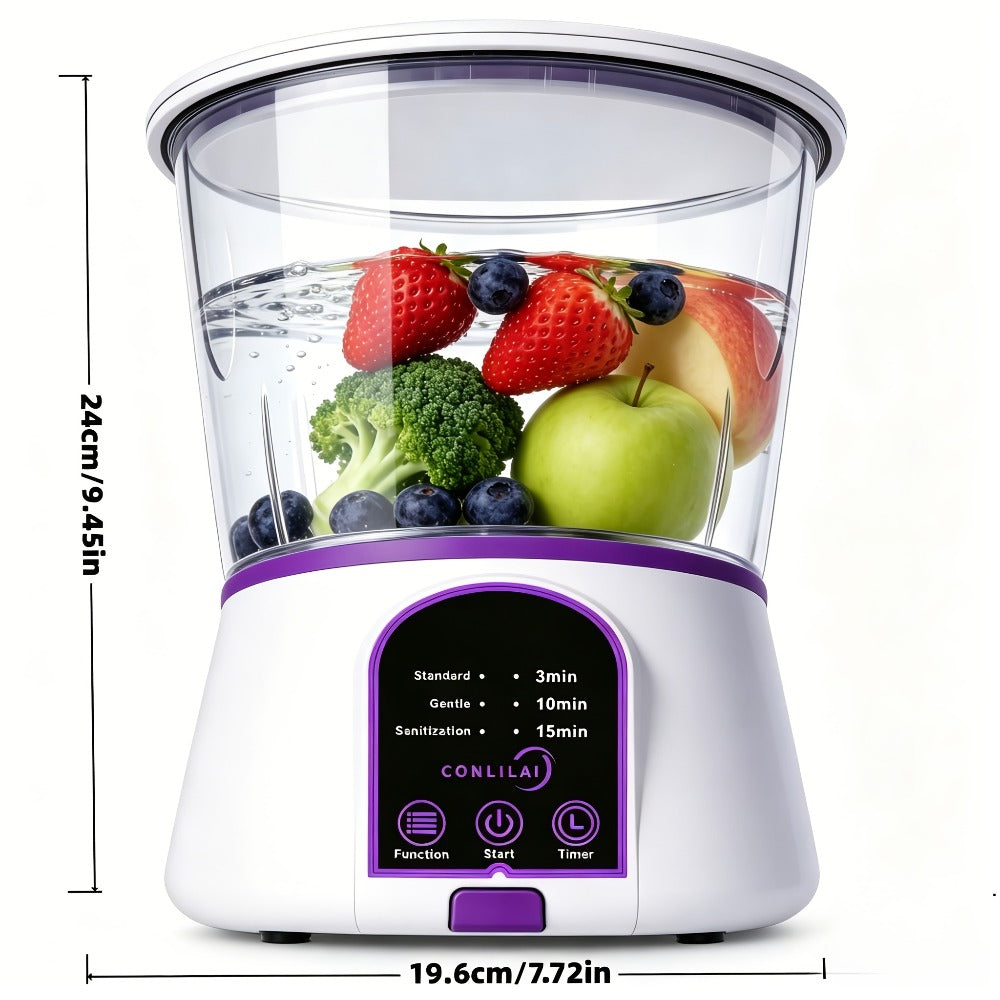 Fruit and Vegetable Cleaner Machine Ultrasonic Purifier Multifunctional Household Food Cleaning for Garden, Yard and Pest Management