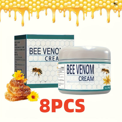 Bee Venom Joint & Muscle Cream for Hands Feet Knees Lumbar Support – Hydrating Glycerin Paraffin Wax Fragrance-Free Soothing Relief Cream