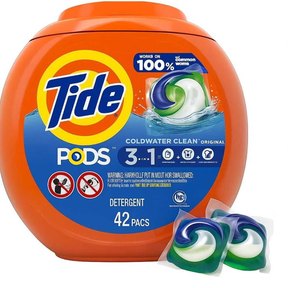 Tide Pods Laundry Detergent Pacs Bundle 84ct - Fresh Meadows 42ct + Free & Gentle 42ct, 3-in-1 Formula Stain Remover Color Protector
