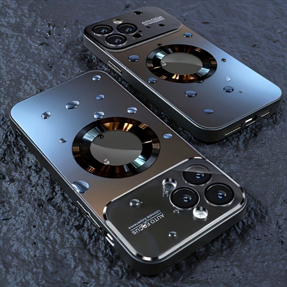Titanium Matte iPhone Case Magnetic Wireless Charging Shockproof Glass Lens Cover for iPhone for an Everyday Personal Care Routine