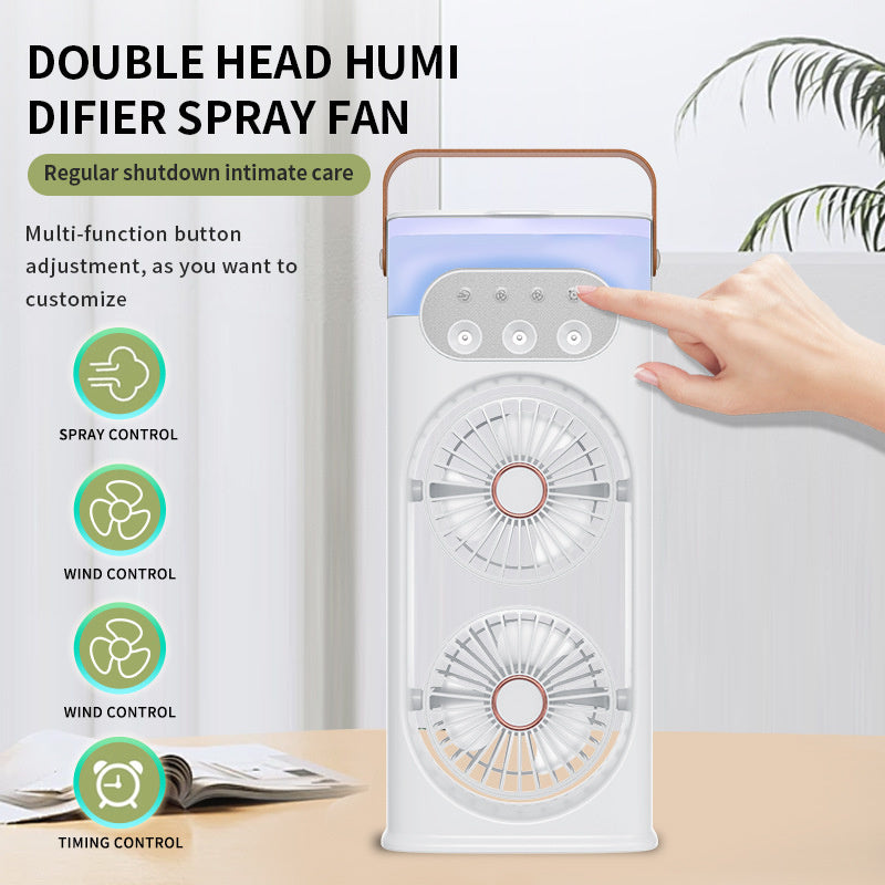 Portable Neck Fan Bladeless Wearable Personal Fan USB Rechargeable Hands-Free Cooling Air Conditioner