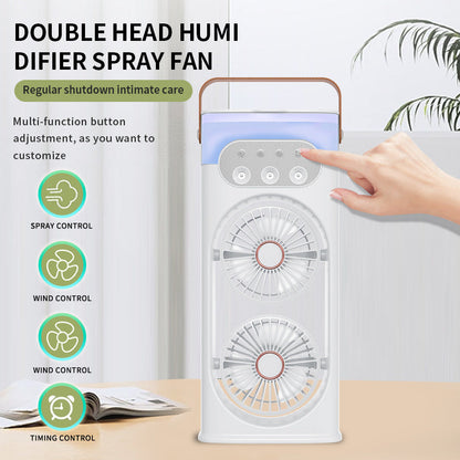 Portable Neck Fan Bladeless Wearable Personal Fan USB Rechargeable Hands-Free Cooling Air Conditioner