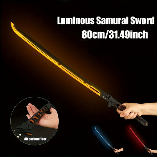 LED Cyberpunk Katana Prop 80cm Acrylic Luminous with the Listed Color, Size or Set Options for Everyday Use
