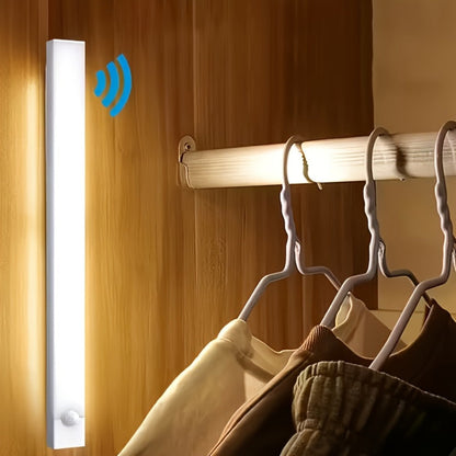 Night Light Motion Sensor LED Bar with USB Rechargeable 400mAh Battery, Three Brightness Levels and Six Size-Pack Options
