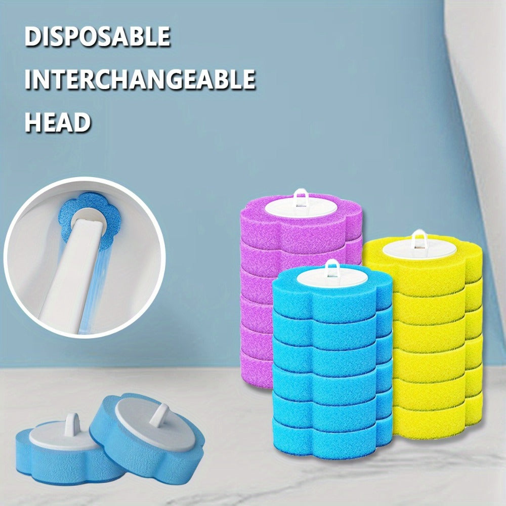 Disposable Toilet Brush Head Refills 18/36/54 Pcs, Replacement Heads for Toilet Bowl Cleaning Brush